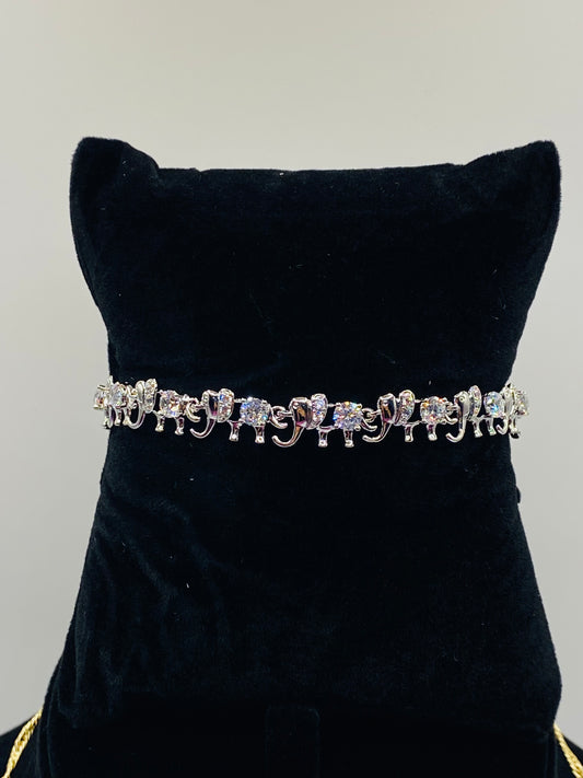 Pulsera elefante zirconia