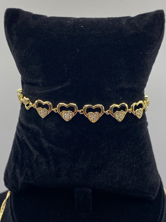Pulsera corazones