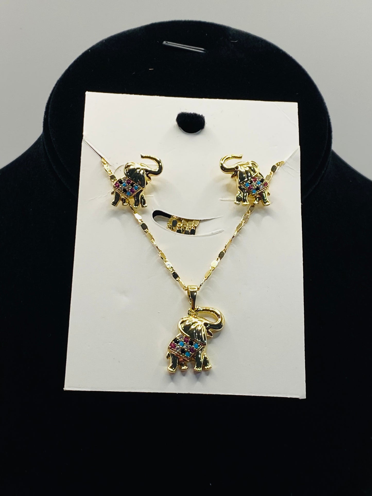 Set elefantes Zirconia colores