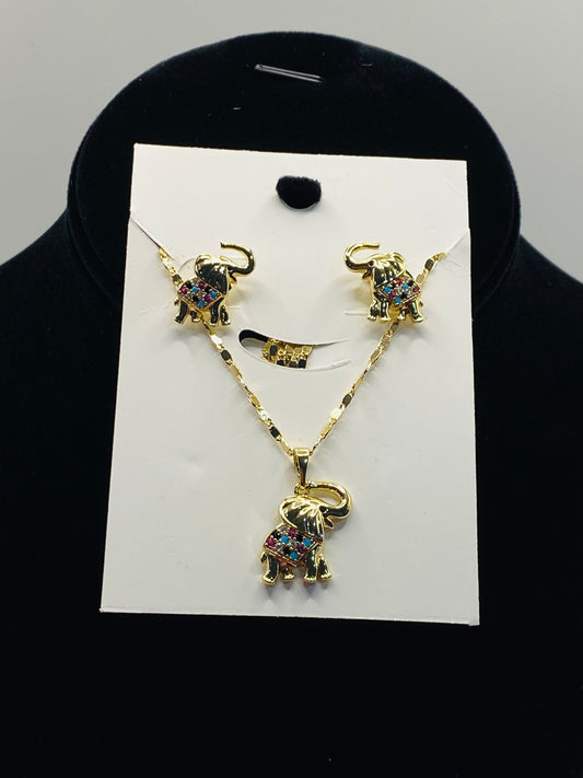 Set elefantes Zirconia colores